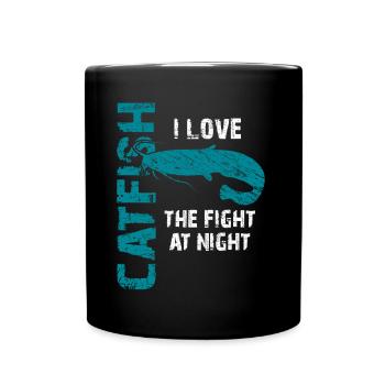 Catfish Fishing Sport Fishing Strong Fish - Full Colour Mug - black - Front