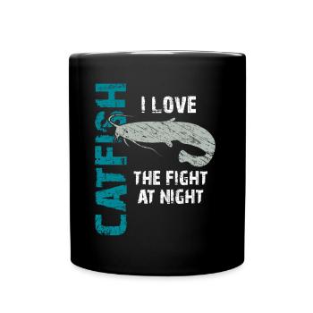 Catfish Fishing Sport Fishing Strong Fish - Full Colour Mug - black - Front
