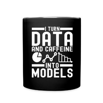 Analyste de données en science des données - Mug uni - noir - Devant