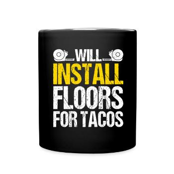 Tiler Floor Layer - Full Colour Mug - black - Front