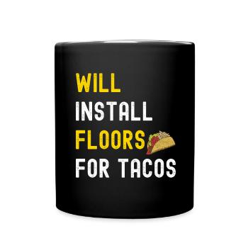 Tiler Floor Layer - Full Colour Mug - black - Front