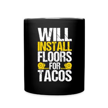 Tiler Floor Layer - Full Colour Mug - black - Front