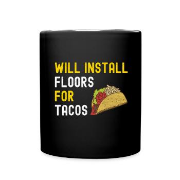 Tiler Floor Layer - Full Colour Mug - black - Front