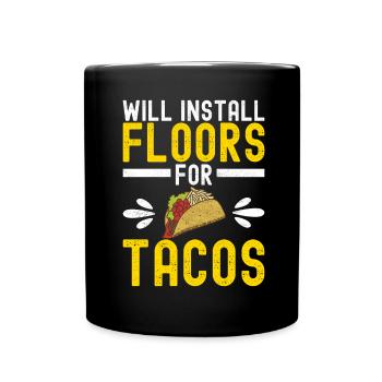 Tiler Floor Layer - Full Colour Mug - black - Front