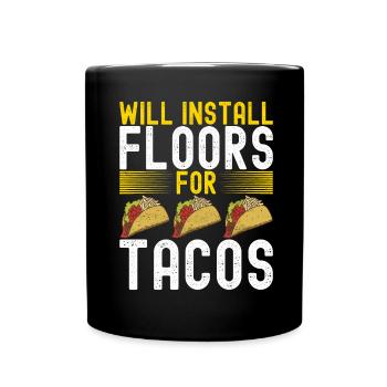 Tiler Floor Layer - Full Colour Mug - black - Front