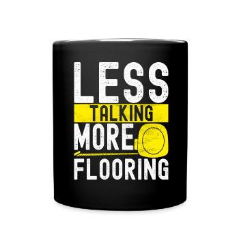 Tiler Floor Layer - Full Colour Mug - black - Front