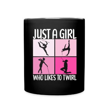 Majorette Gymnastics Majorettes Baton Twirling - Full Colour Mug - black - Front