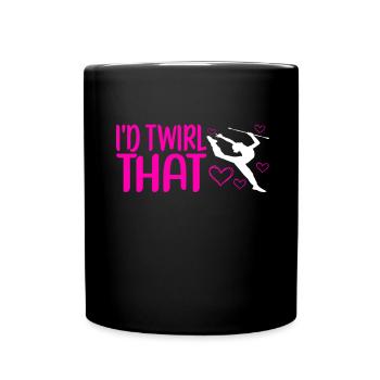 Majorette Gymnastics Majorettes Baton Twirling - Full Colour Mug - black - Front