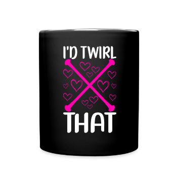 Majorette Gymnastics Majorettes Baton Twirling - Full Colour Mug - black - Front