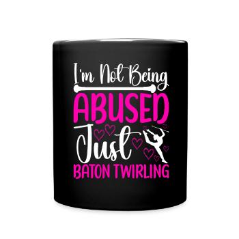 Majorette Gymnastics Majorettes Baton Twirling - Full Colour Mug - black - Front