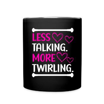 Majorette Gymnastics Majorettes Baton Twirling - Full Colour Mug - black - Front