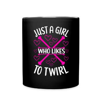Majorette Gymnastics Majorettes Baton Twirling - Full Colour Mug - black - Front