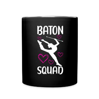 Majorette Gymnastics Majorettes Baton Twirling - Full Colour Mug - black - Front