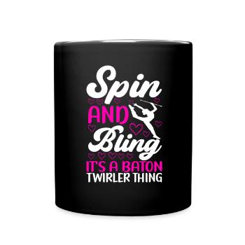 Majorette Gymnastics Majorettes Baton Twirling - Full Colour Mug - black - Front