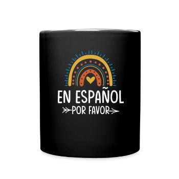 Spanish Teacher Maestra Bilingual Teacher - Full Colour Mug - black - Front