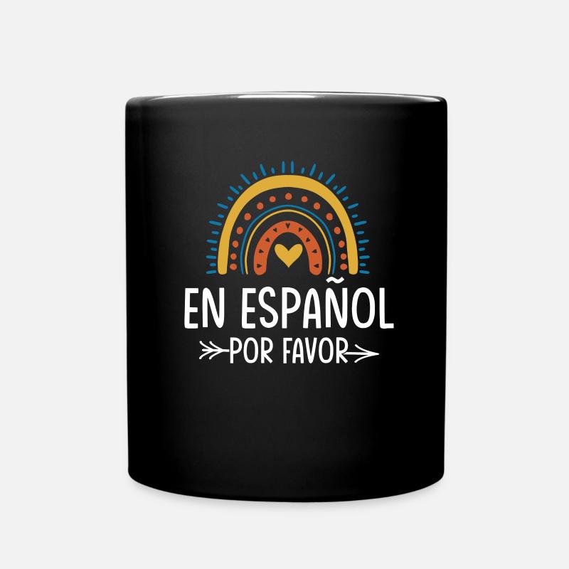 Professeur d’espagnol Maestra Professeur bilingue - Mug uni - noir