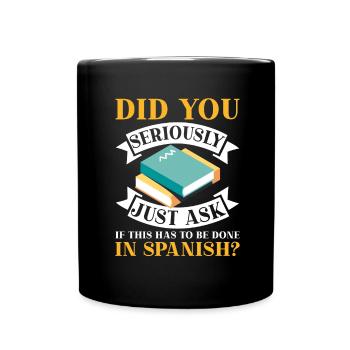 Spanish Teacher Maestra Bilingual Teacher - Full Colour Mug - black - Front