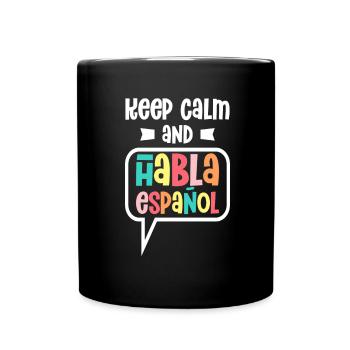 Spanish Teacher Maestra Bilingual Teacher - Full Colour Mug - black - Front