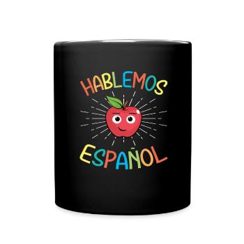 Spanish Teacher Maestra Bilingual Teacher - Full Colour Mug - black - Front