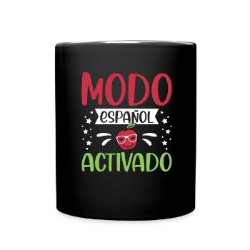 Spanish Teacher Maestra Bilingual Teacher - Full Colour Mug - black - Front