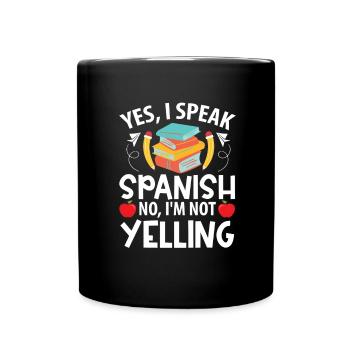 Spanish Teacher Maestra Bilingual Teacher - Full Colour Mug - black - Front