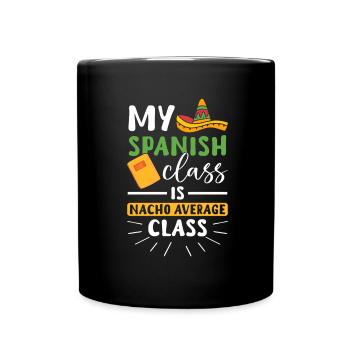 Spanish Teacher Maestra Bilingual Teacher - Full Colour Mug - black - Front