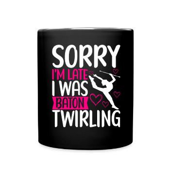 Majorette Gymnastics Majorettes Baton Twirling - Full Colour Mug - black - Front