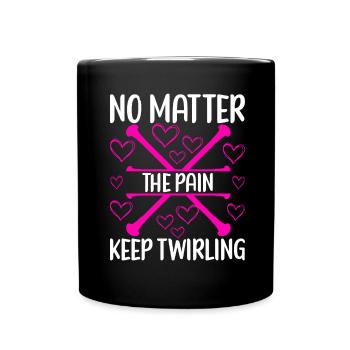 Majorette Gymnastics Majorettes Baton Twirling - Full Colour Mug - black - Front