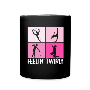 Majorette Gymnastics Majorettes Baton Twirling - Full Colour Mug - black - Front