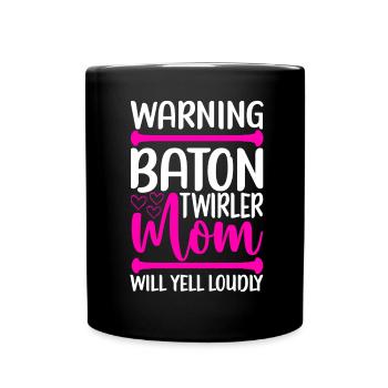 Majorette Gymnastics Majorettes Baton Twirling - Full Colour Mug - black - Front