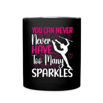 Majorette Gymnastics Majorettes Baton Twirling - Full Colour Mug - black - Front