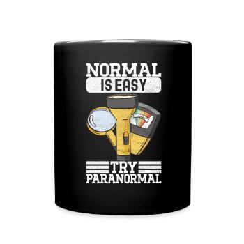 Paranormaler Ermittler Geister Jagen - Tasse einfarbig - Schwarz - Vorne