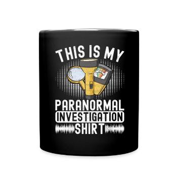Paranormaler Ermittler Geister Jagen - Tasse einfarbig - Schwarz - Vorne