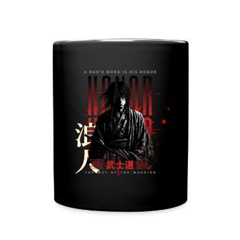 The Honor of a Warrior - Full Colour Mug - black - Front