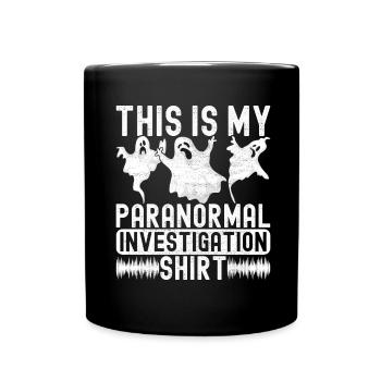Paranormaler Ermittler Geister Jagen - Tasse einfarbig - Schwarz - Vorne