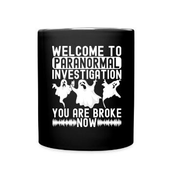 Paranormaler Ermittler Geister Jagen - Tasse einfarbig - Schwarz - Vorne
