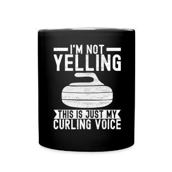 Curling Curling Players - Full Colour Mug - black - Front