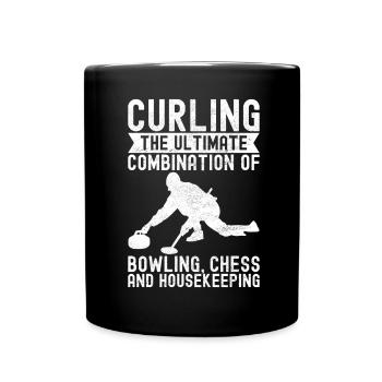 Joueurs de curling - Mug uni - noir - Devant