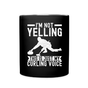 Curling Curling Players - Full Colour Mug - black - Front