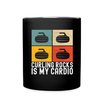 Joueurs de curling - Mug uni - noir - Devant