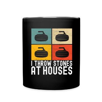 Curling Curling Players - Full Colour Mug - black - Front