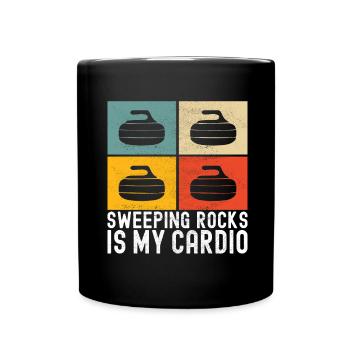 Curling Curling Players - Full Colour Mug - black - Front