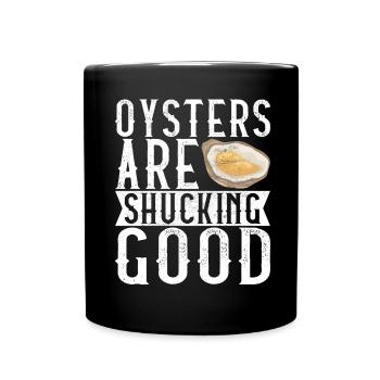 Oysters Oyster Lovers - Full Colour Mug - black - Front