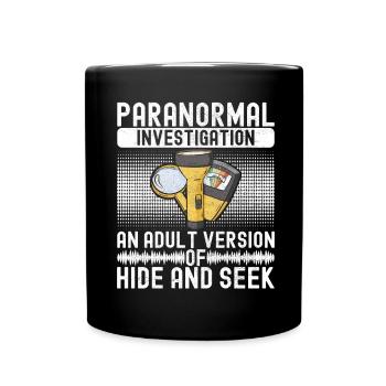 Paranormaler Ermittler Geister Jagen - Tasse einfarbig - Schwarz - Vorne