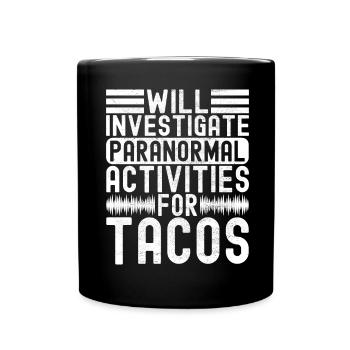 Paranormal Investigator Ghost Hunting - Full Colour Mug - black - Front