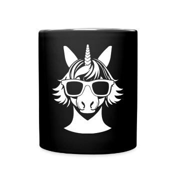 Licornes Anime Licorne Manga Conte de fées Lunettes de soleil - Mug uni - noir - Devant