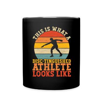 Discus thrower discus throw - Full Colour Mug - black - Front