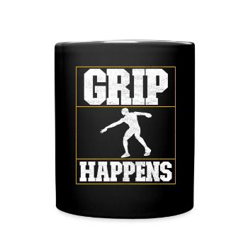 Discus thrower discus throw - Full Colour Mug - black - Front
