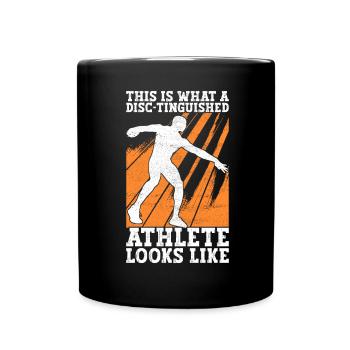 Discus thrower discus throw - Full Colour Mug - black - Front