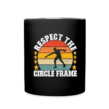 Discus thrower discus throw - Full Colour Mug - black - Front